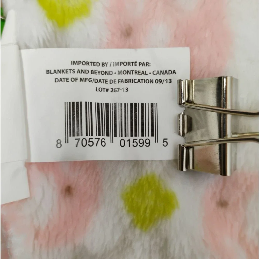 Blankets & Beyond Sleep Sack Fleece Elephants Pink and Green